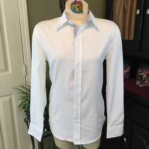 NWT KP White Button Down Shirt Size M